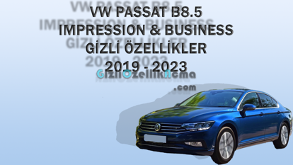 Gizli Özellikler - Volkswagen Passat B8.5 - Impression ve Business Paket (2019 - 2023) resmi