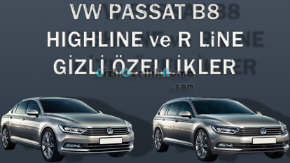 Gizli Özellikler - Volkswagen Passat B8 Highline ve R Line (2015 - 2019) resmi