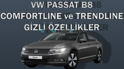 Gizli Özellikler - Volkswagen Passat B8 - Trendline ve Comfortline Paket (2015 - 2019) resmi